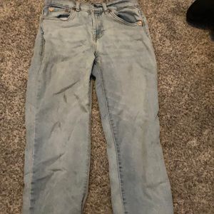 High rise ankle straight Levi’s jeans